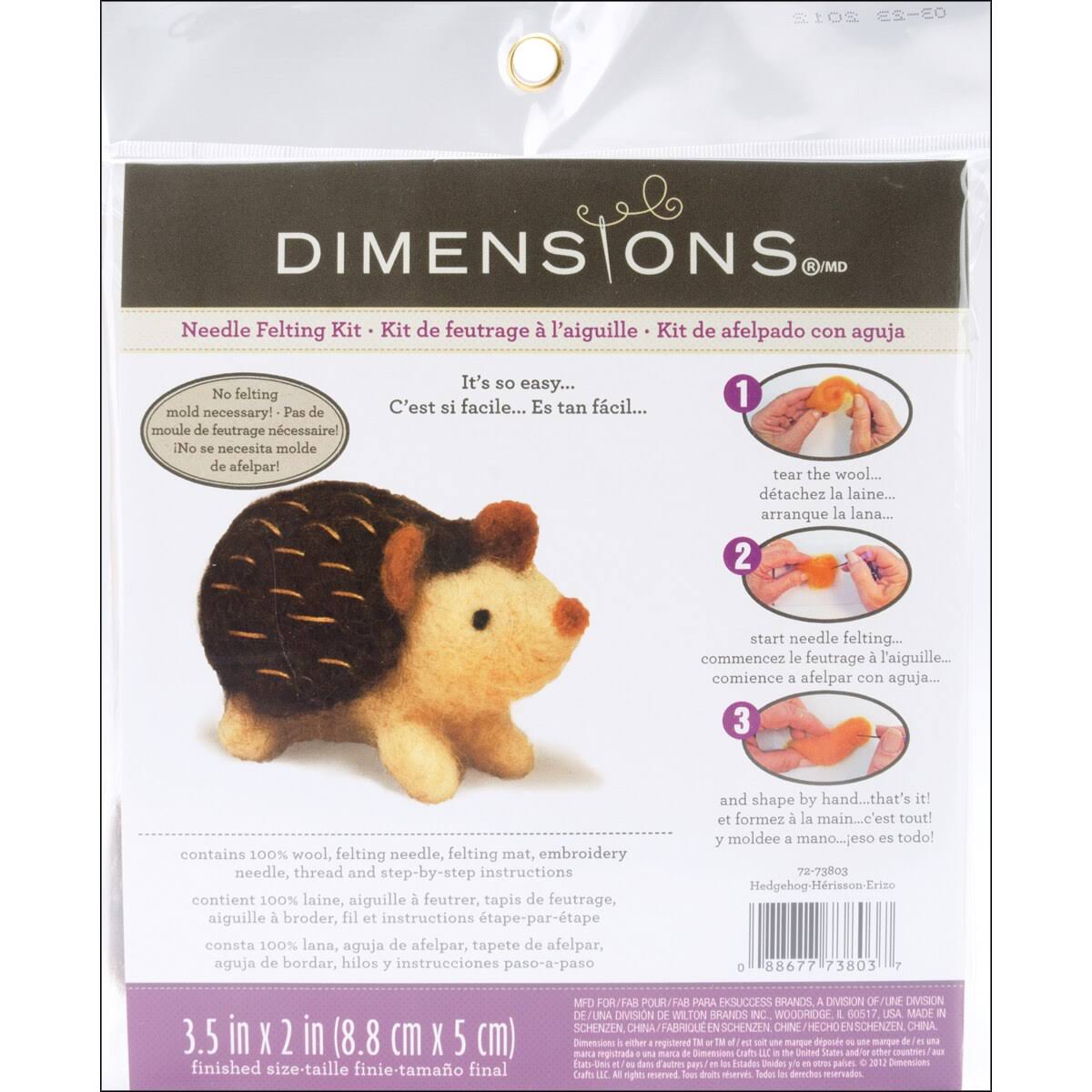Dimensions Needle Felting Kit - Hedgehog
