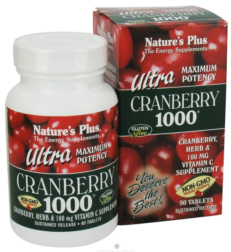 Nature’s Plus Ultra Cranberry Supplement - 90 Tablets