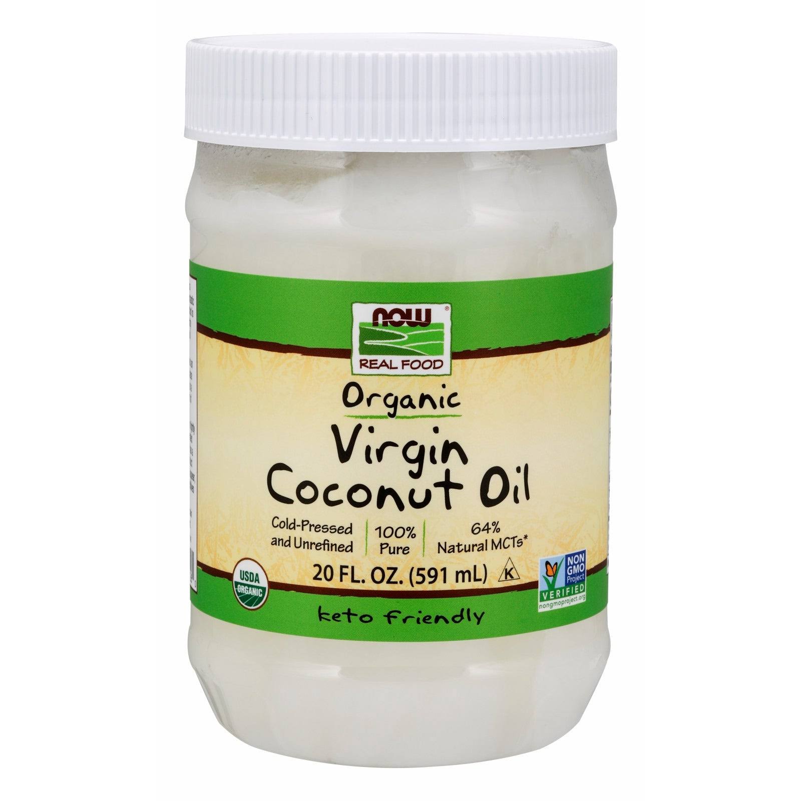 Now Foods Organic Virgin Coconut Oil - 20 fl oz jar