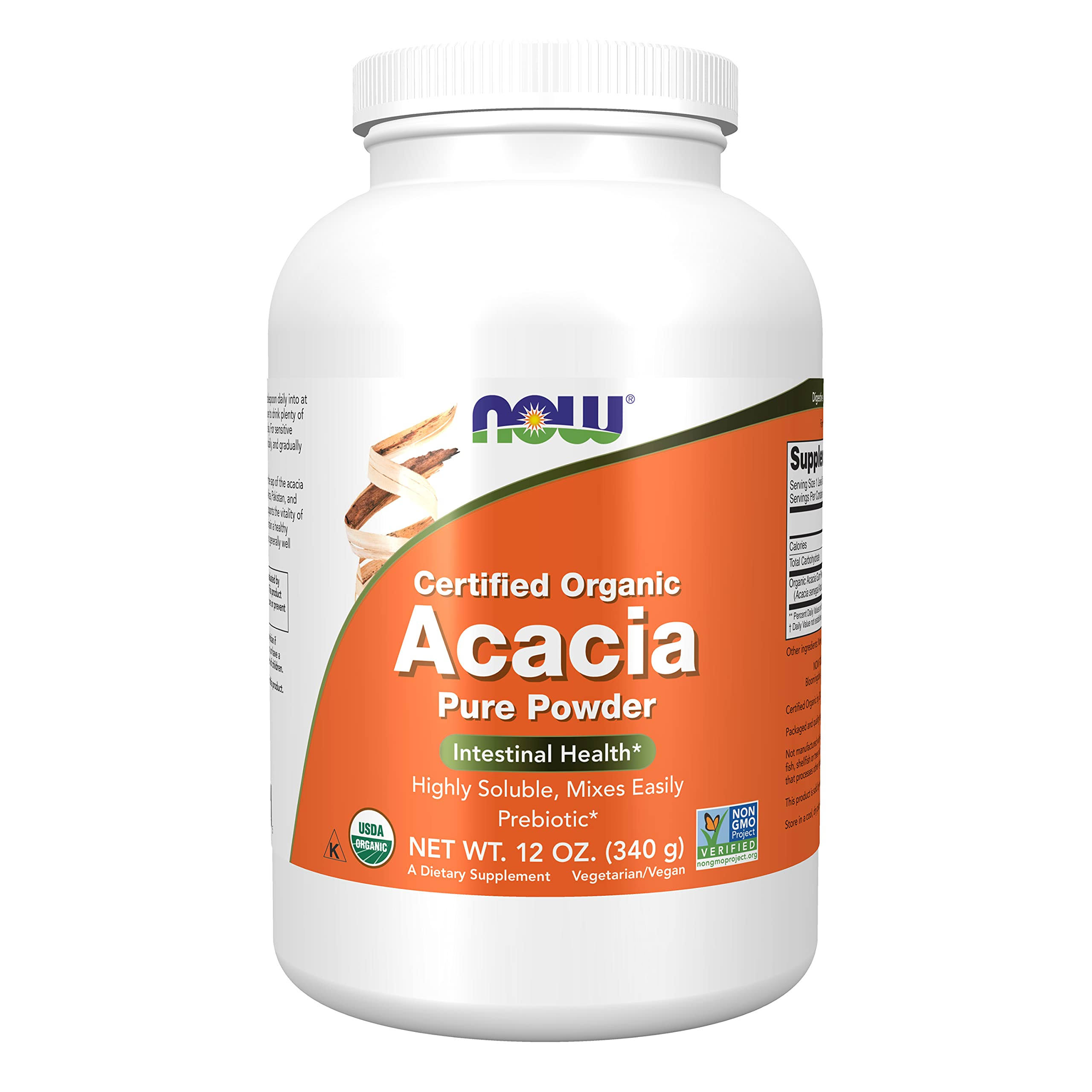 Now Foods - Acacia Fiber Organic Powder - 12 oz.