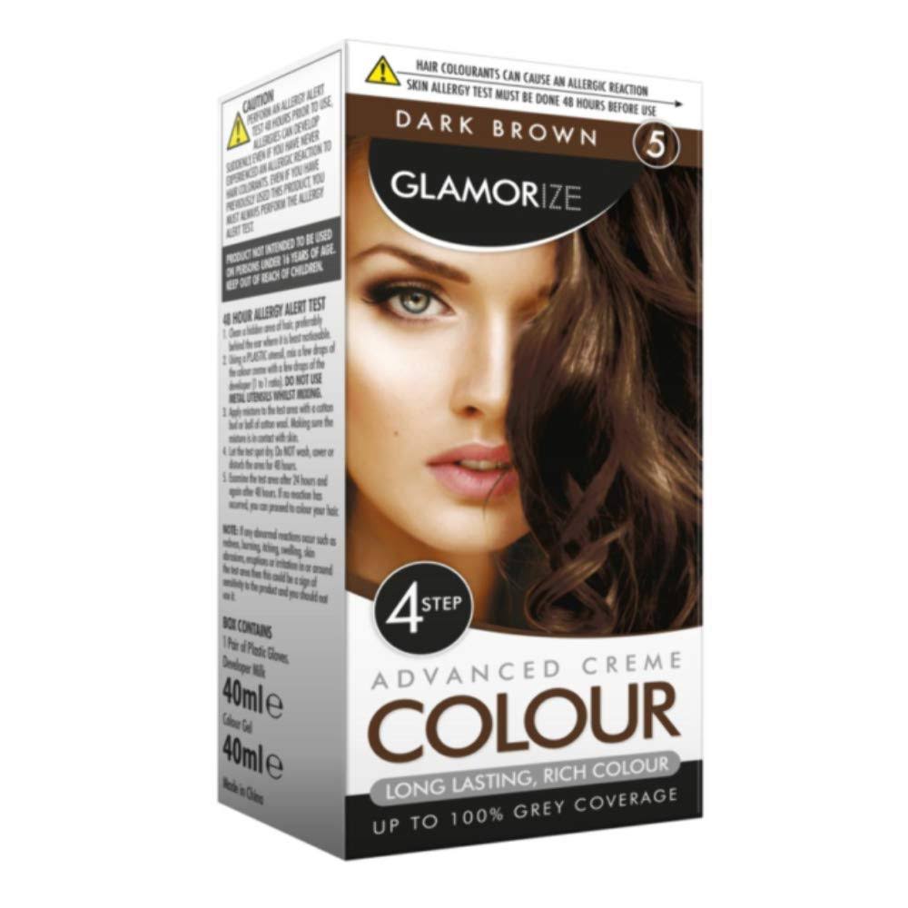 Glamorize Permanent Hair Colour Creme Dye - Dark Brown