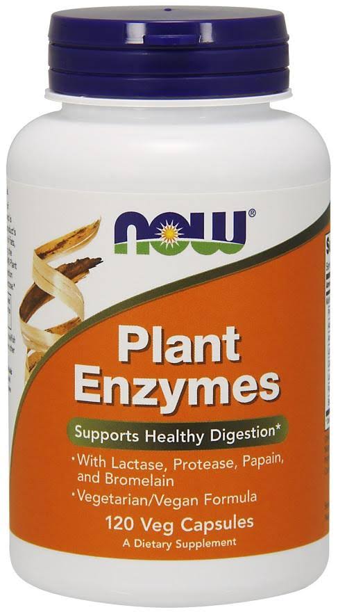 Now Plant Enzymes Dietary Supplement - 120 Capsules