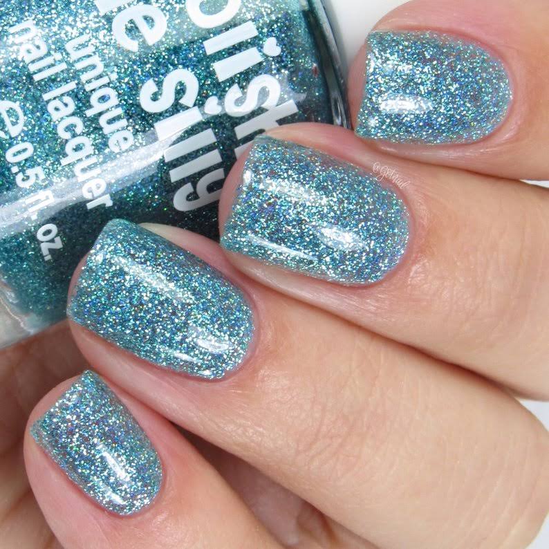 Polish Me Silly Chill Out Glitter Holographic Nail Polish Blue