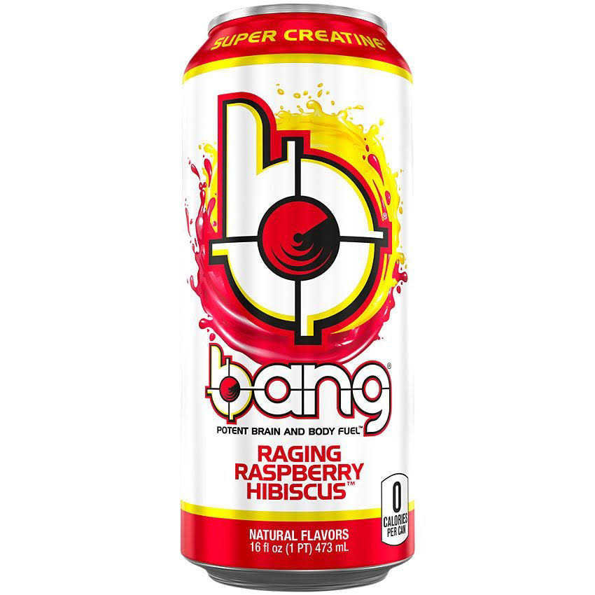 Bang Energy Energy Drink, Raging Raspberry Hibiscus - 16 fl oz