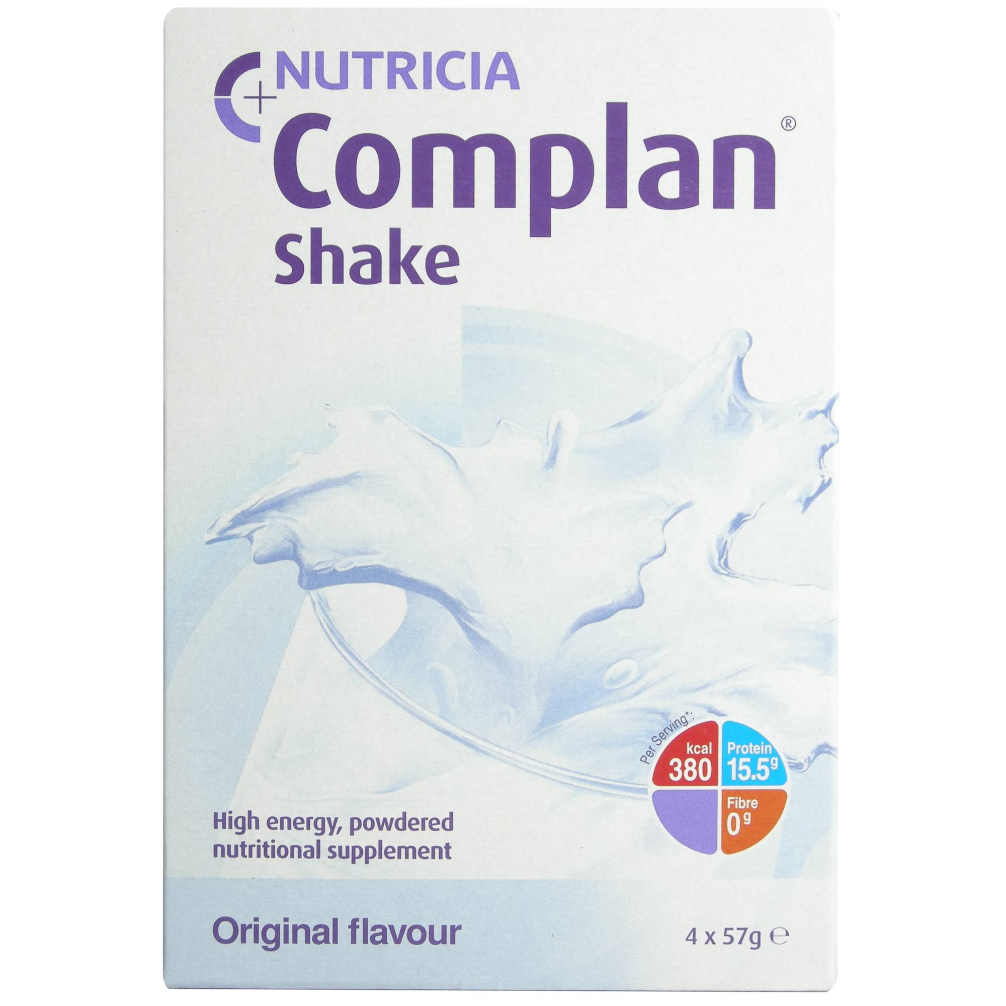 Nutricia Complan Shake Original Flavour Dietary Supplement - 57g, 4pk