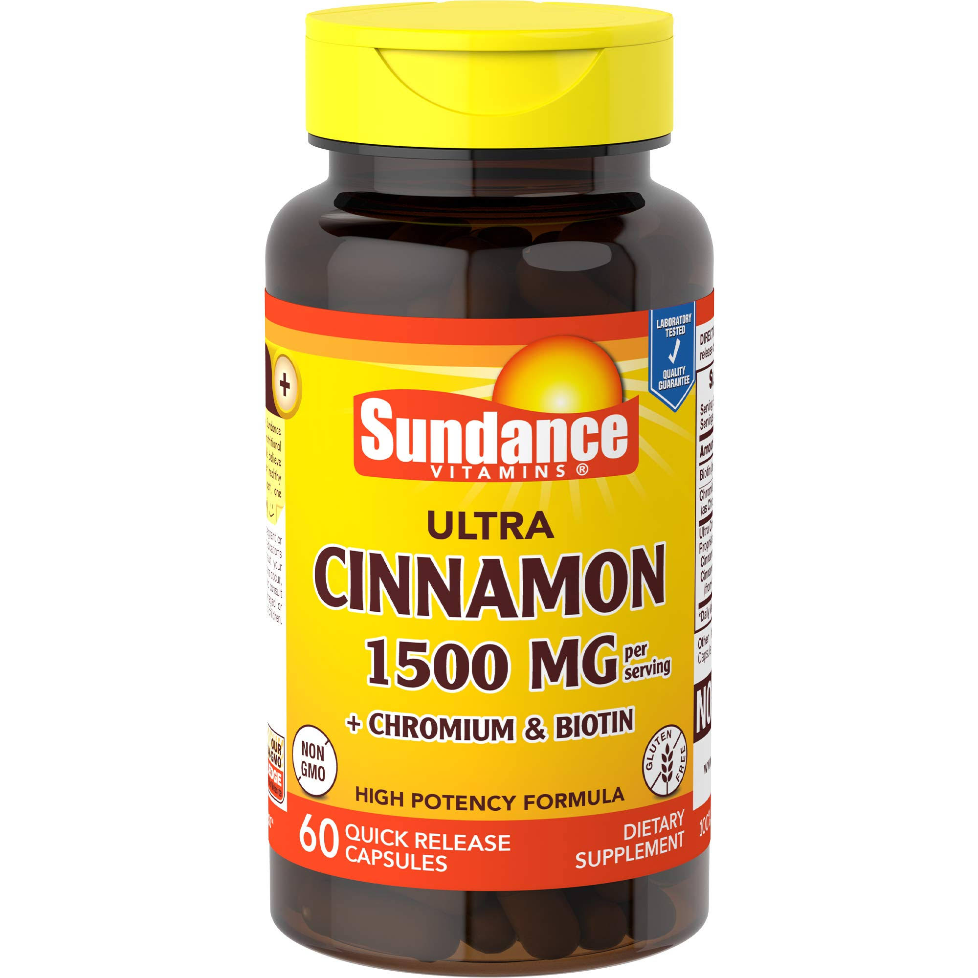 Sundance Cinnamon with Biotin and Chromium Supplement Tablets - 60ct