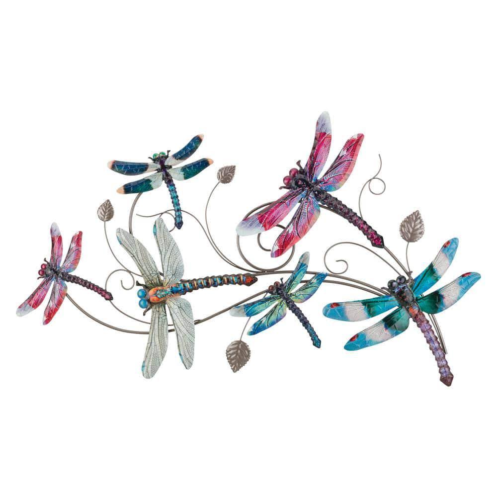 Luster Dragonfly Collage Wall Decor - LG - Multi - Metal