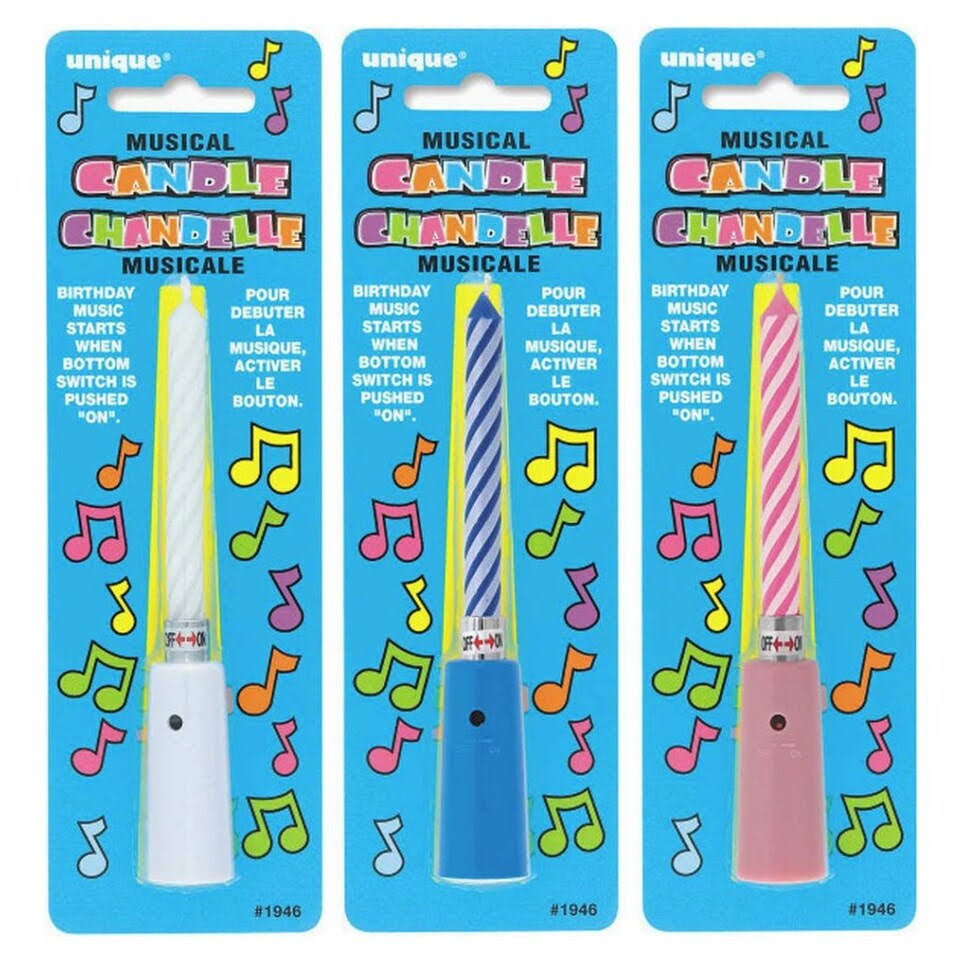 Musical Candle - Assorted Colours