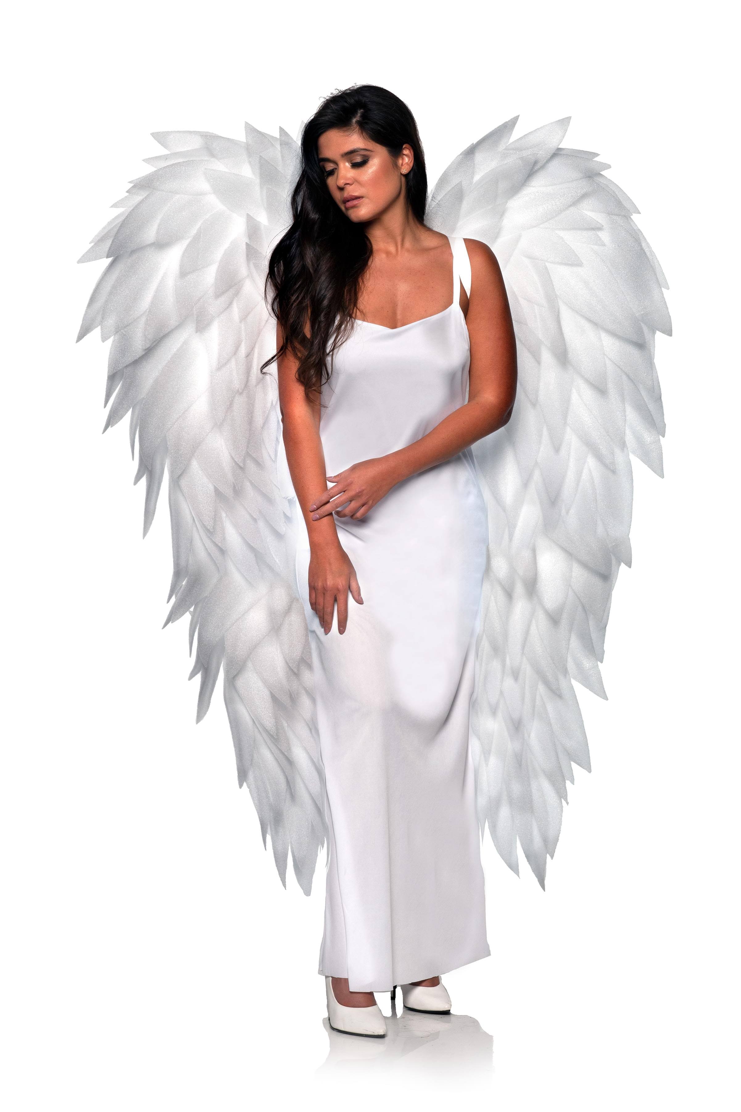 Full Length White Angel Wings
