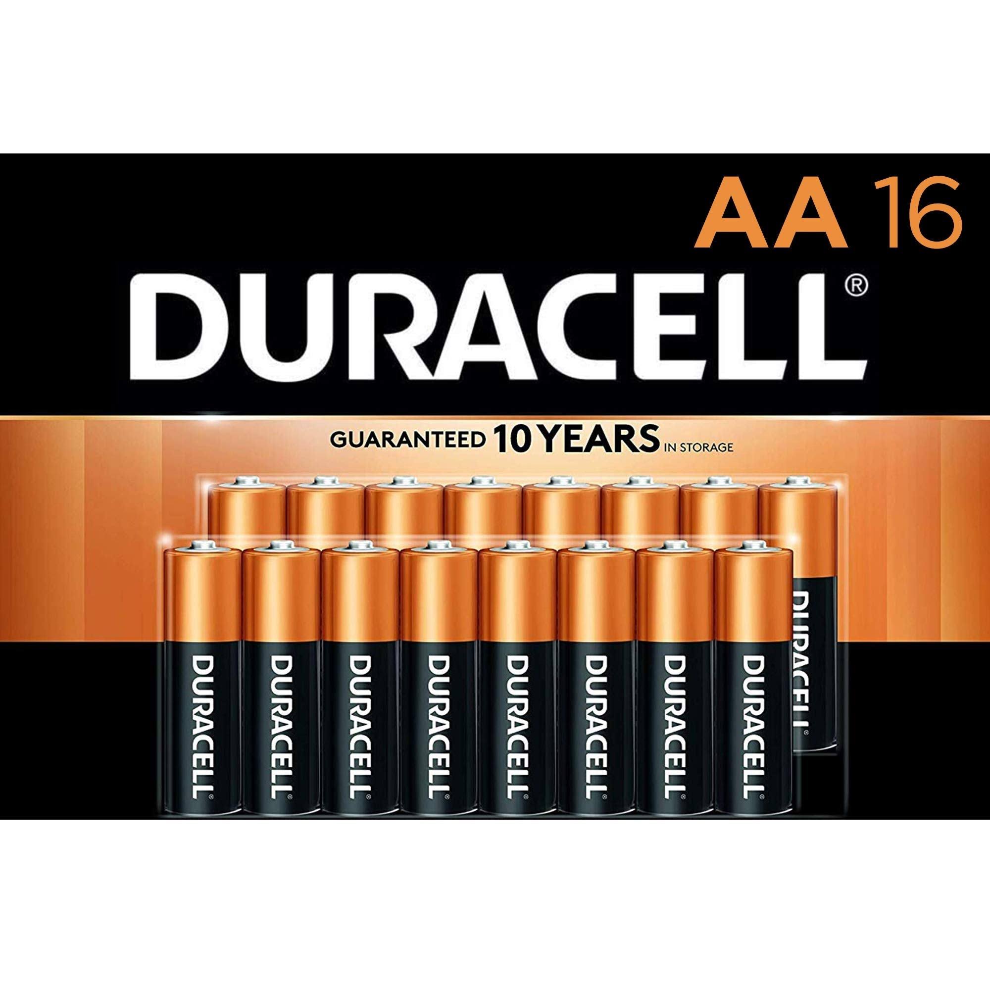 Duracell Alkaline AA Batteries - 16 pack