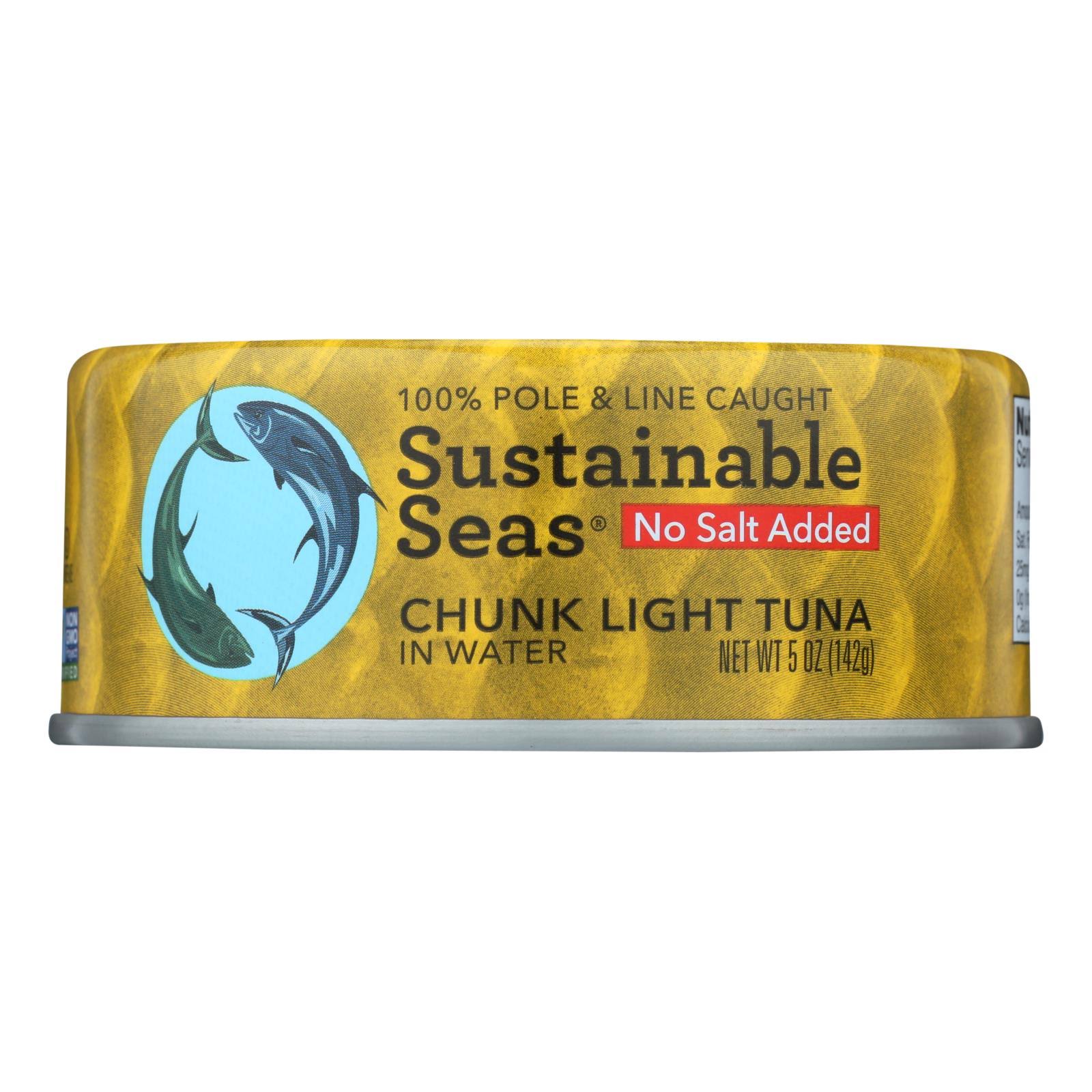 Sustainable Seas Chunk Light Tuna in Water - Case of 12 - 5 oz