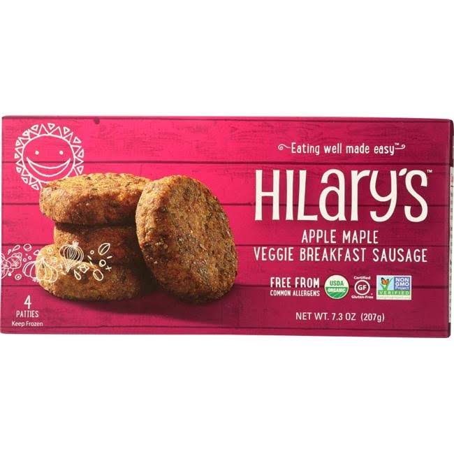 Hilarys Eat Well KHFM00287866 Apple Maple Veggie Sausage - 7.3 oz