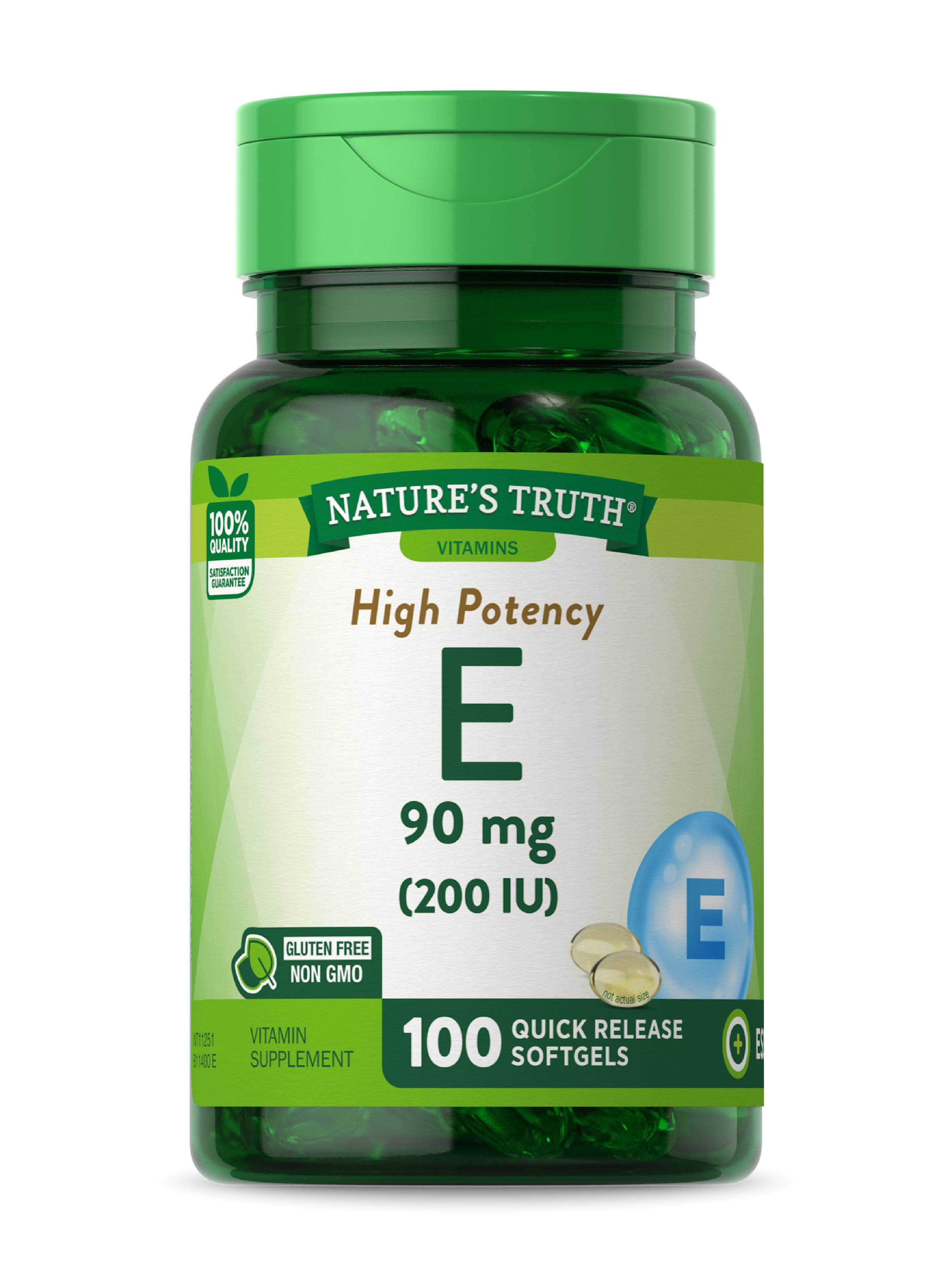Nature's Truth Vitamin E Pure DL-Alpha 200 IU 100 Count