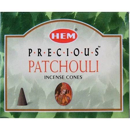 Hem Precious Patchouli Incense Cones, Brown