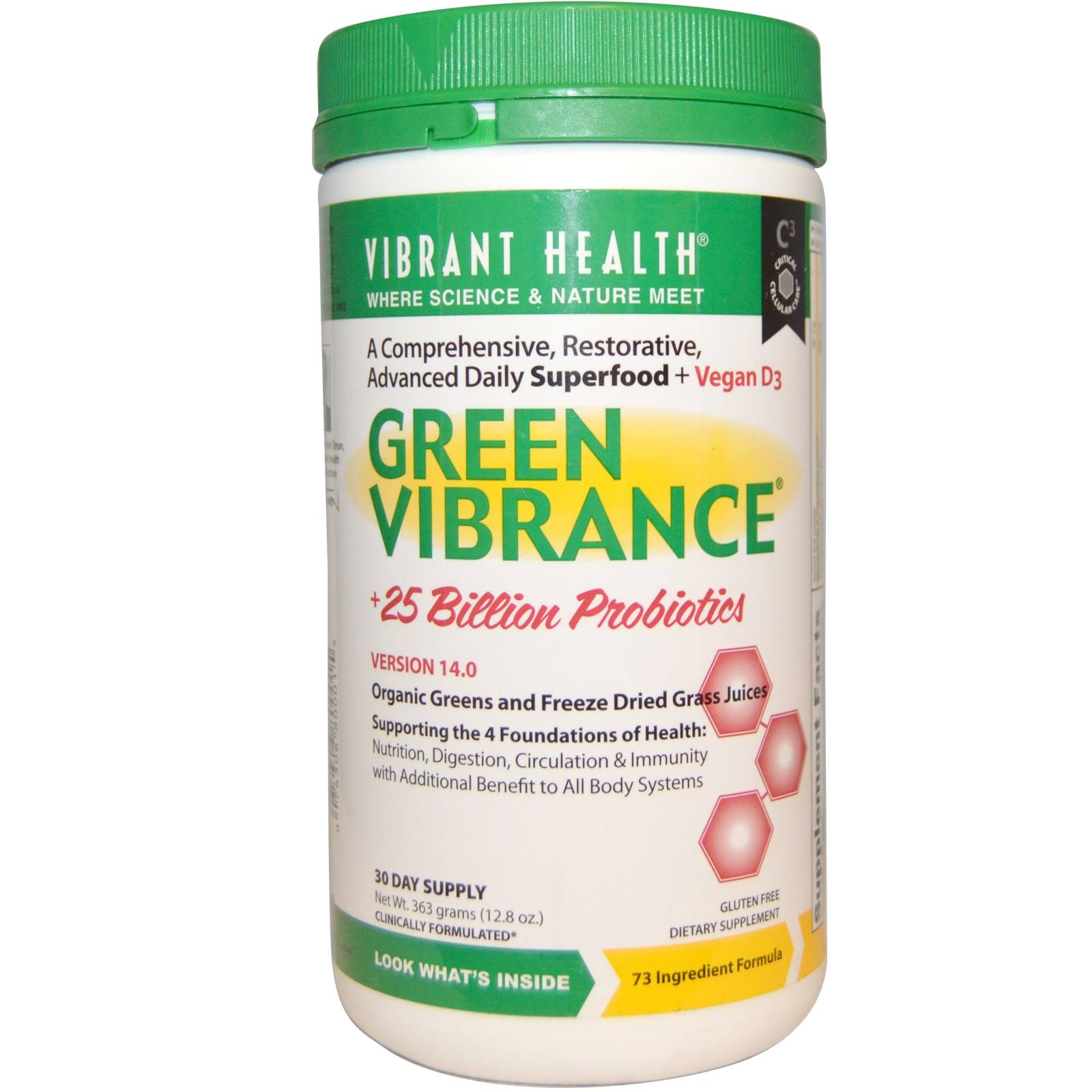 Vibrant Health Green Vibrance Supplement - 30 Servings