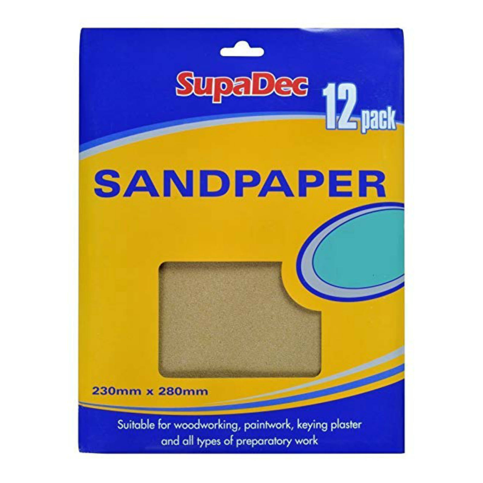 SupaDec General Purpose Sandpaper - 12 Pack