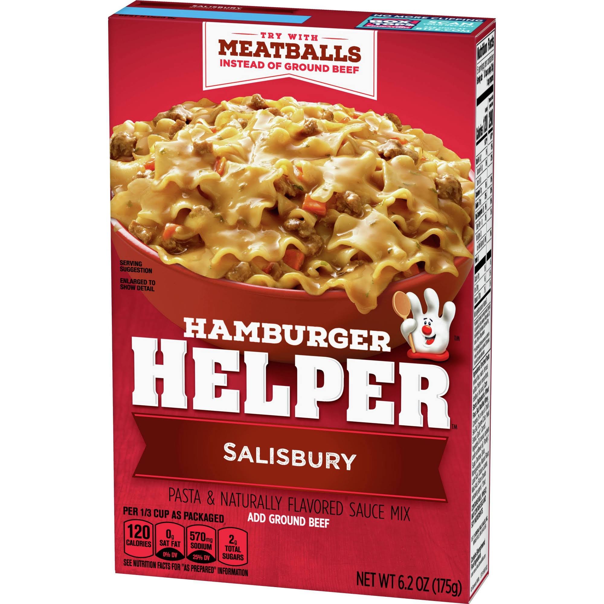Hamburger Helper Pasta & Sauce Mix, Salisbury - 6.2 oz