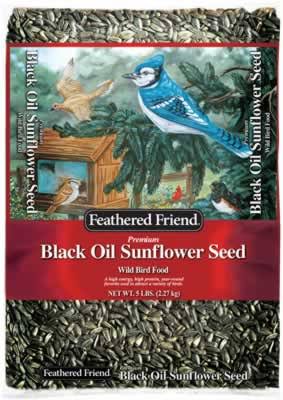 Feathered Friend Black Oil Sunflower Wild Bird Seed, 5 lb.