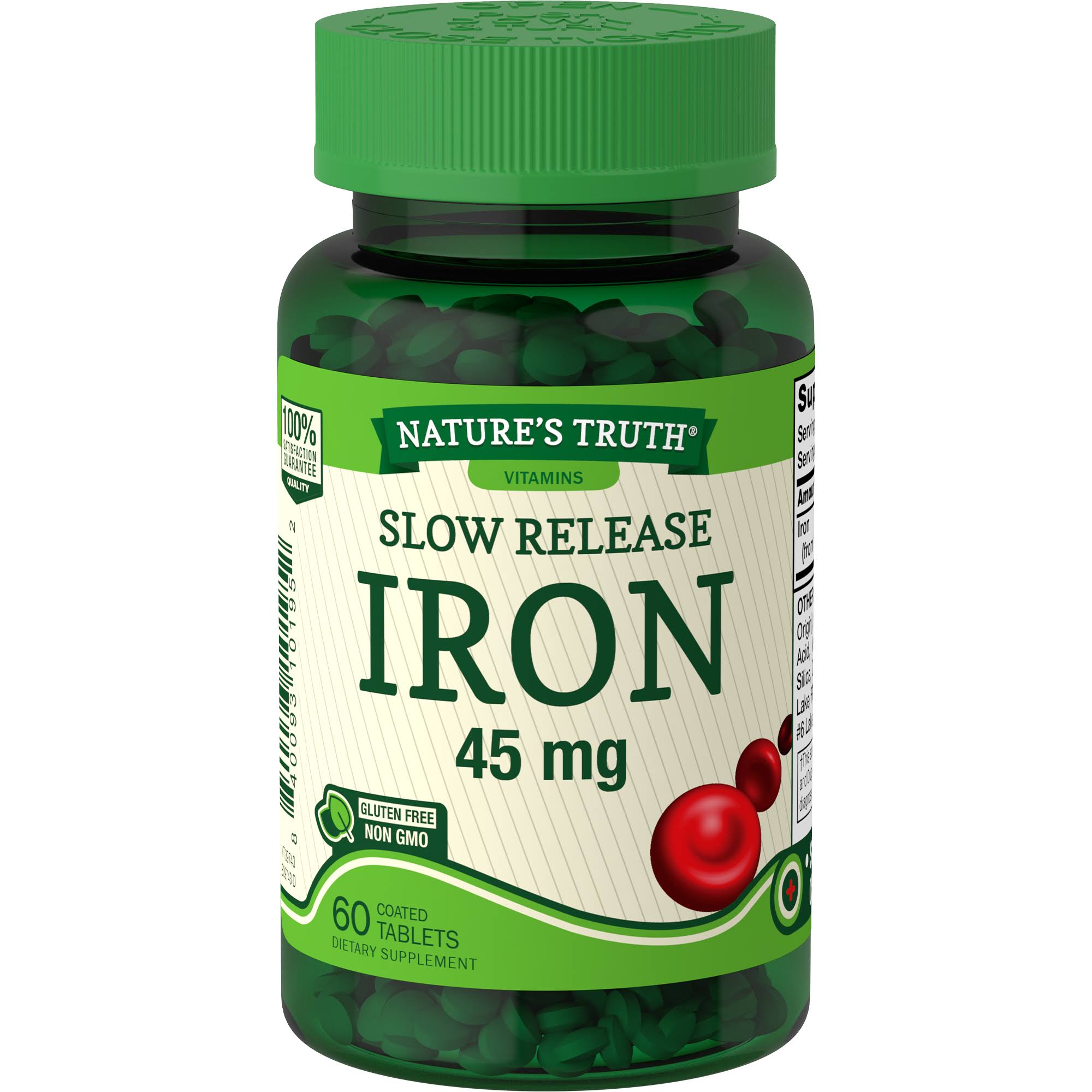 Iron 60 Tabs 45 MG by Nature's Truth