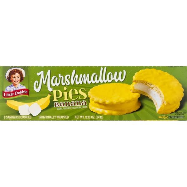Little Debbie Marshmallow Pies - Banana, 8ct, 12.1oz