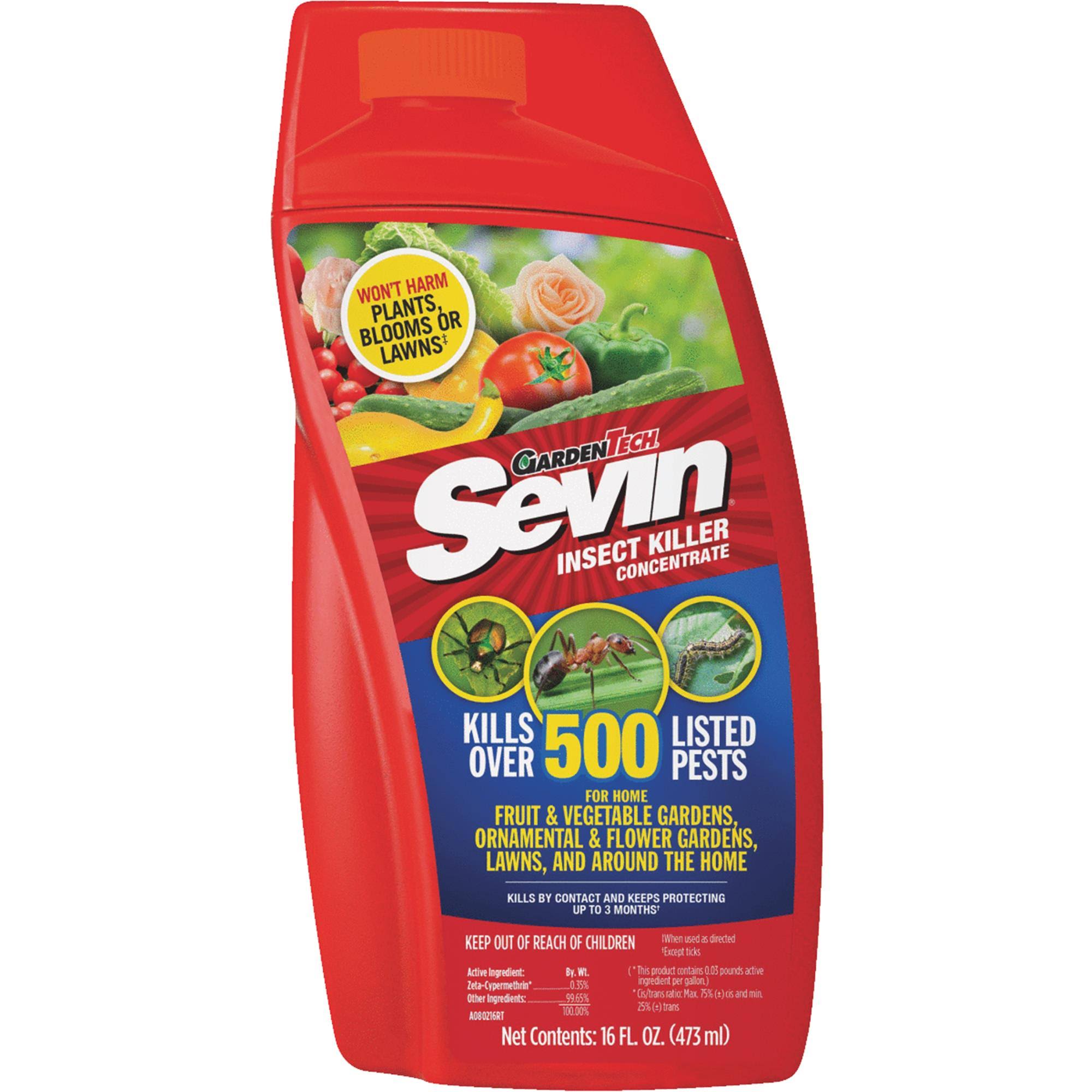 Sevin 100530122 GardenTech Insect Killer Concentrate, 16 FL oz, Plain