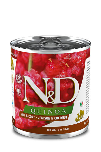 Farmina N&D Quinoa Dog Food - with Venison and Coconut, 285g