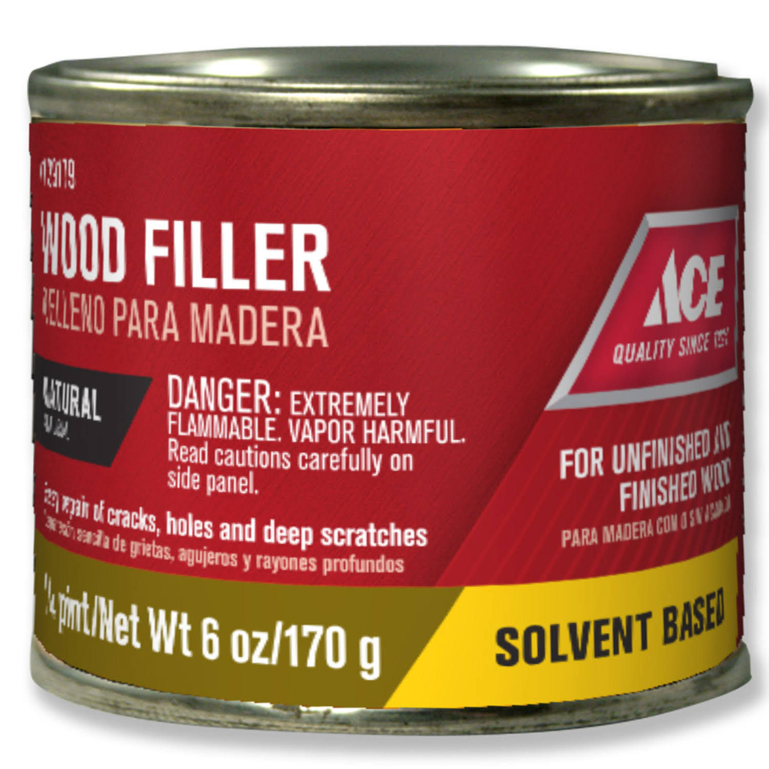 Ace Wood Filler - 170g, Natural