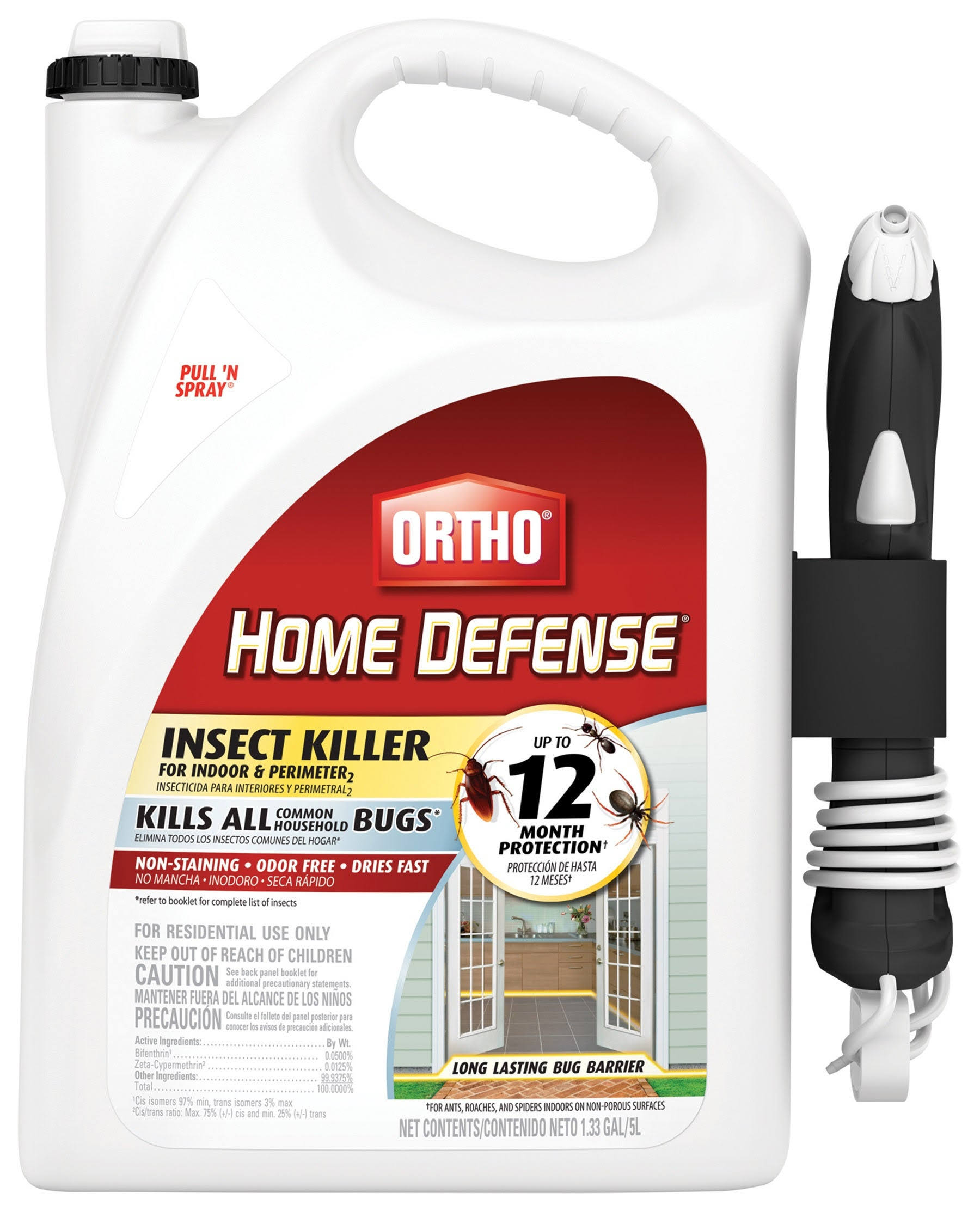 Ortho Home Defense Max Insect Killer for Indoor and Perimeter with Wand