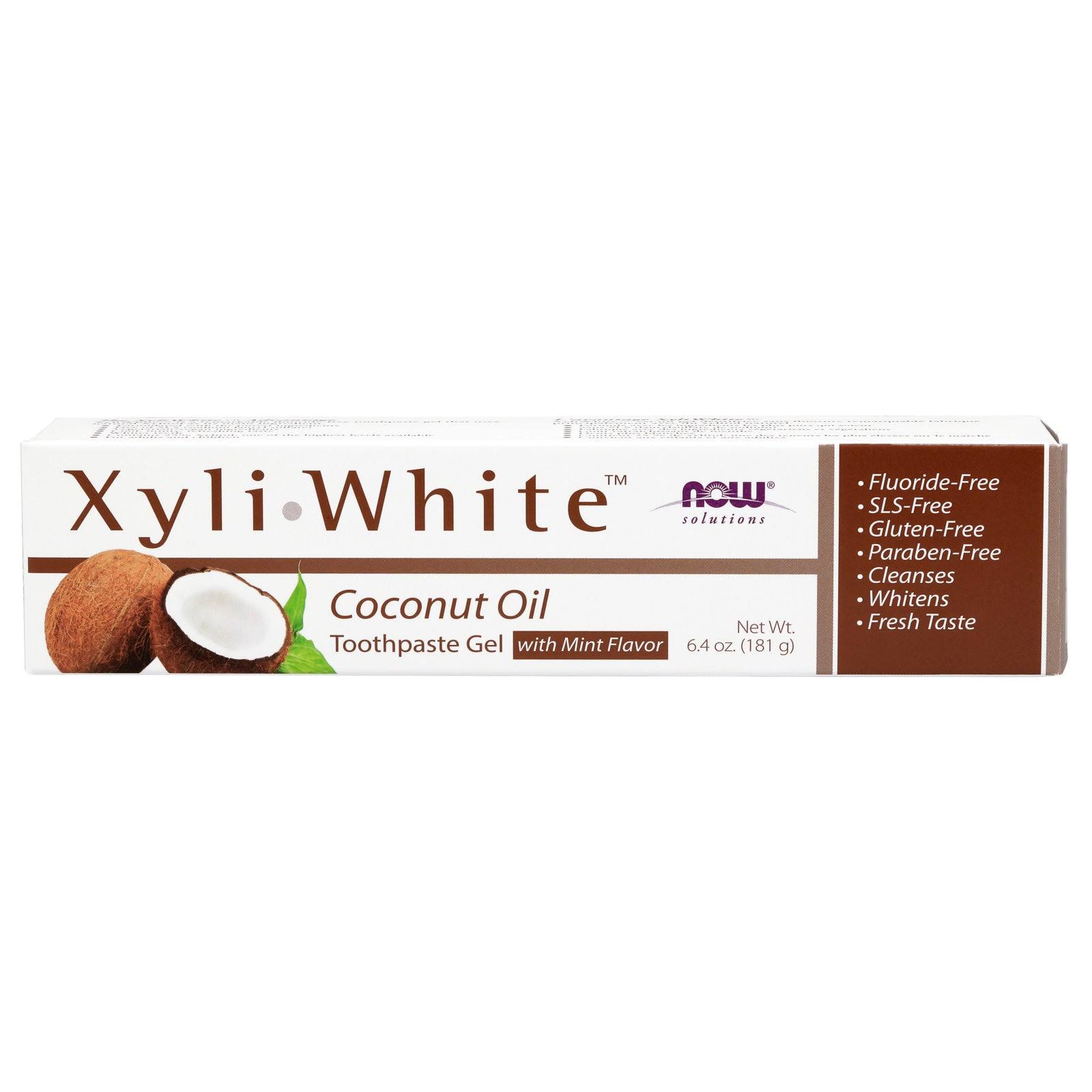 Now Foods XyliWhite Coconut Oil Toothpaste Gel 6.4 oz