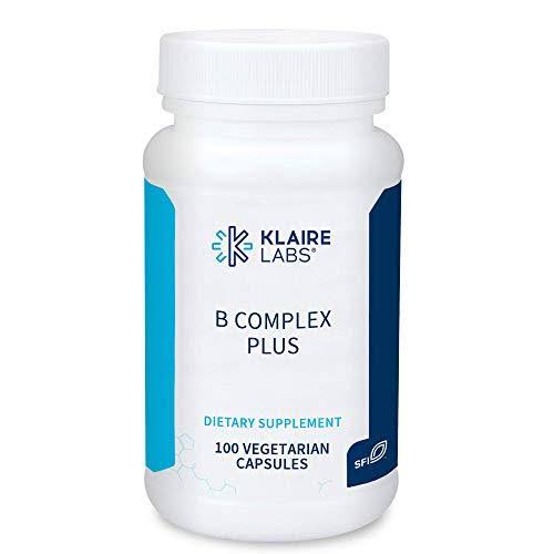 Klaire Labs B Complex Plus Dietary Supplement - 100 Vegetarian Capsules
