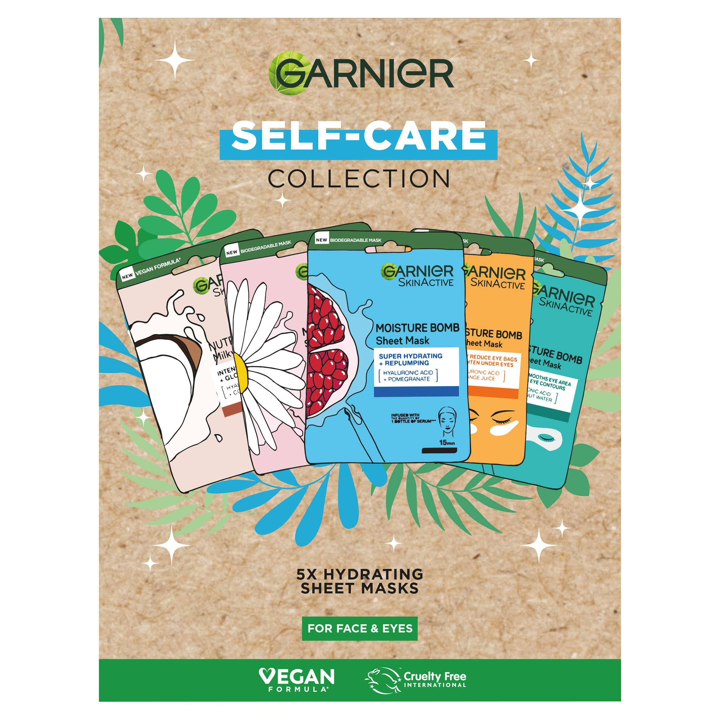 Garnier Sheet Masks Self-Care Collection Gift Set