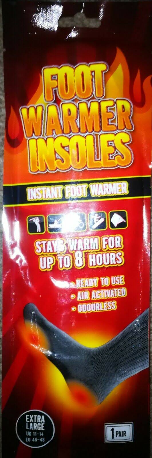 Foot Insoles Warmer 8 Hour Warmth Instant Heat Air Sock Natural Extra Large Size