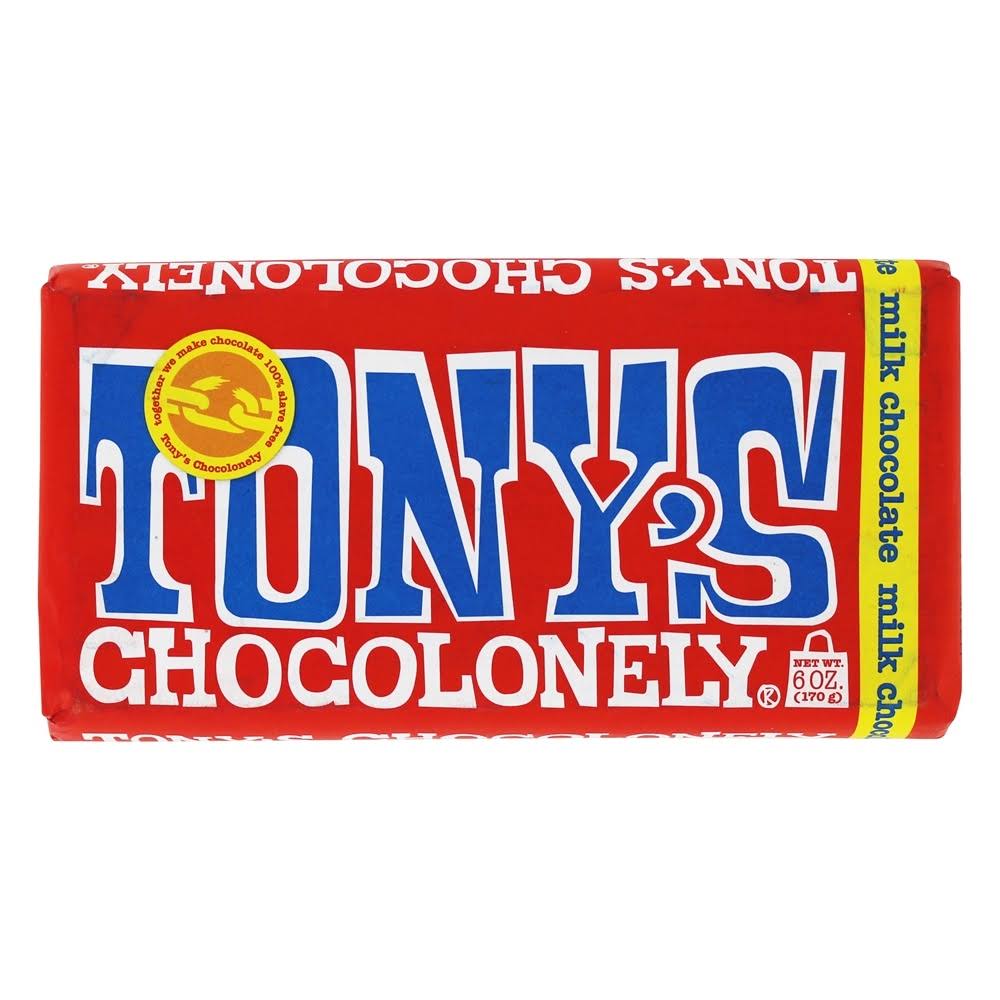 Tony's Chocolonely 32% Milk Chocolate Bar, 6.35 OZ