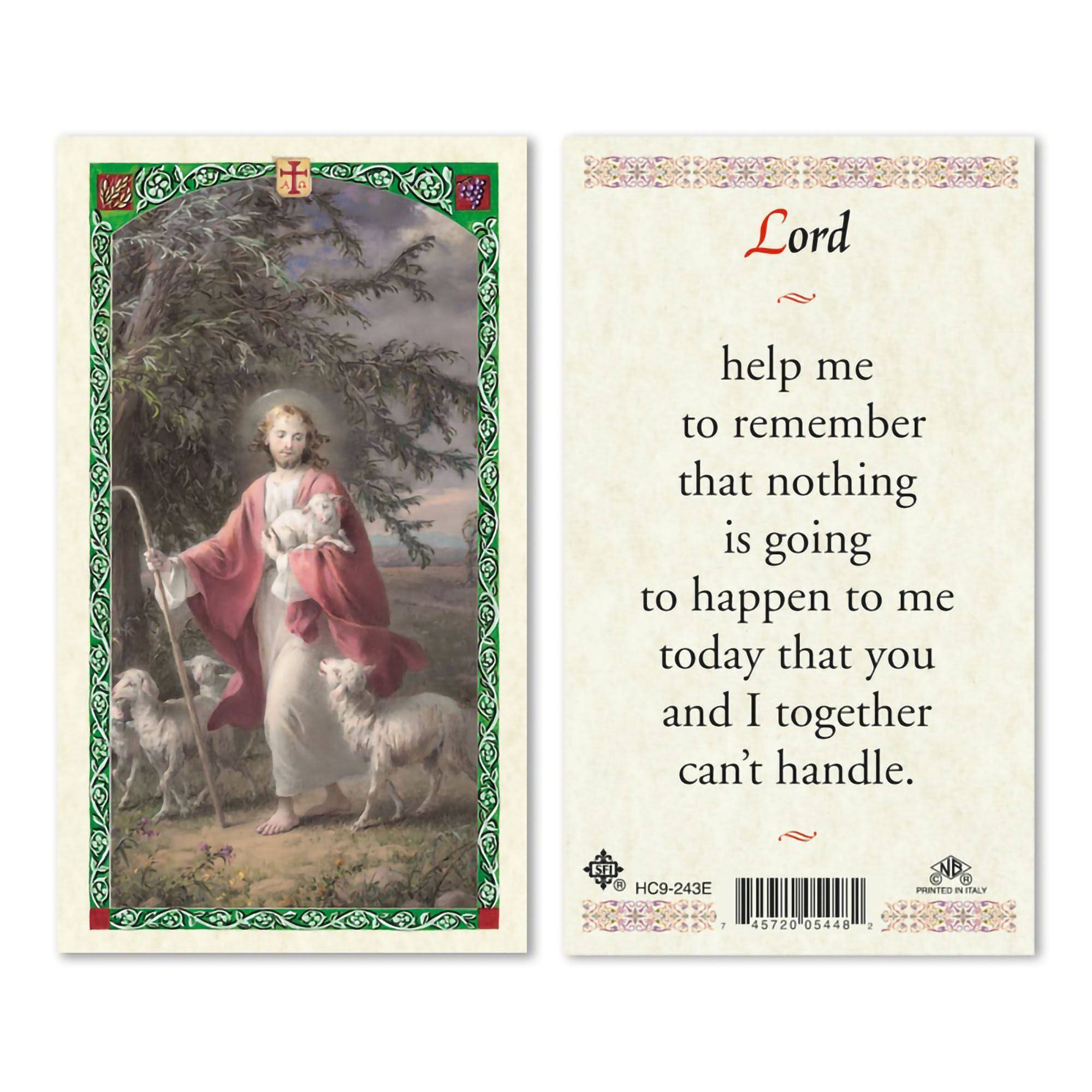 EWTN - Laminated Holy Card - Good Shepherd (Lord)