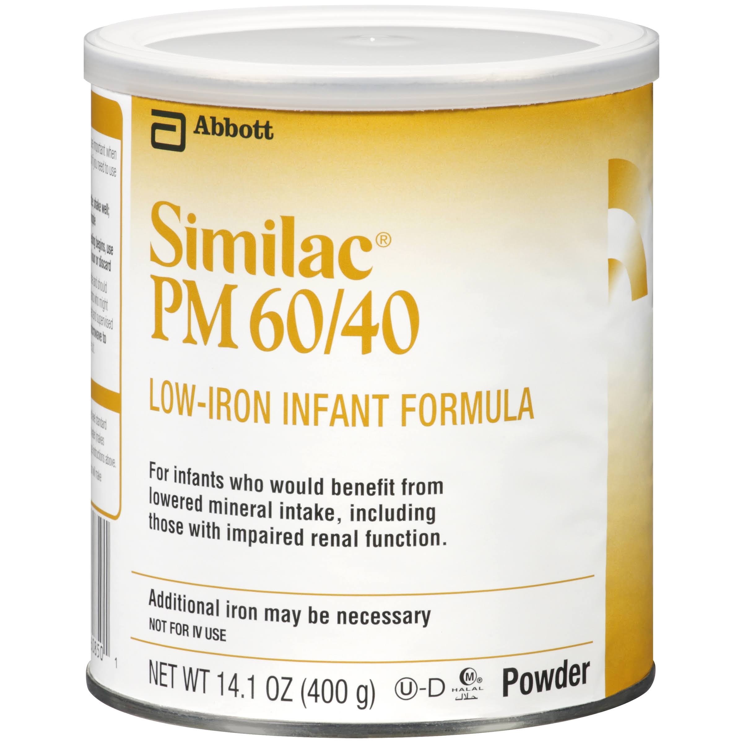 Similac PM 60/40 Low-Iron Infant Formula Powder - 14.10oz