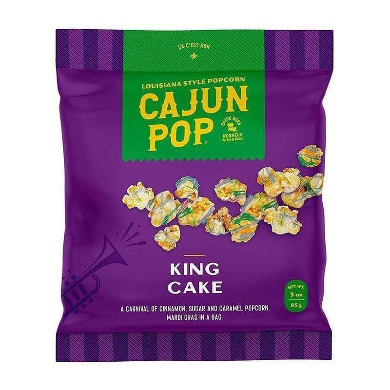 Cajun Pop King Cake Popcorn, 3 oz.