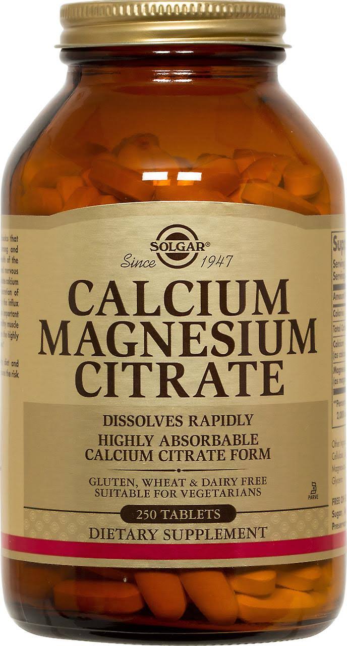 Solgar Calcium Magnesium Citrate - 250 Tablets