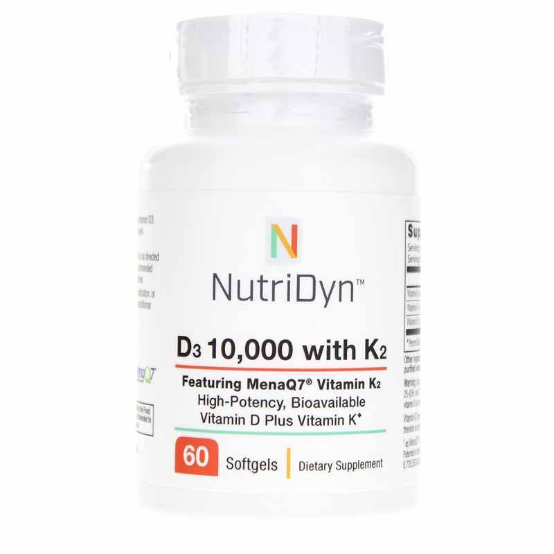 NutriDyn D3 10,000 with K2 Dietary Supplement - 60ct