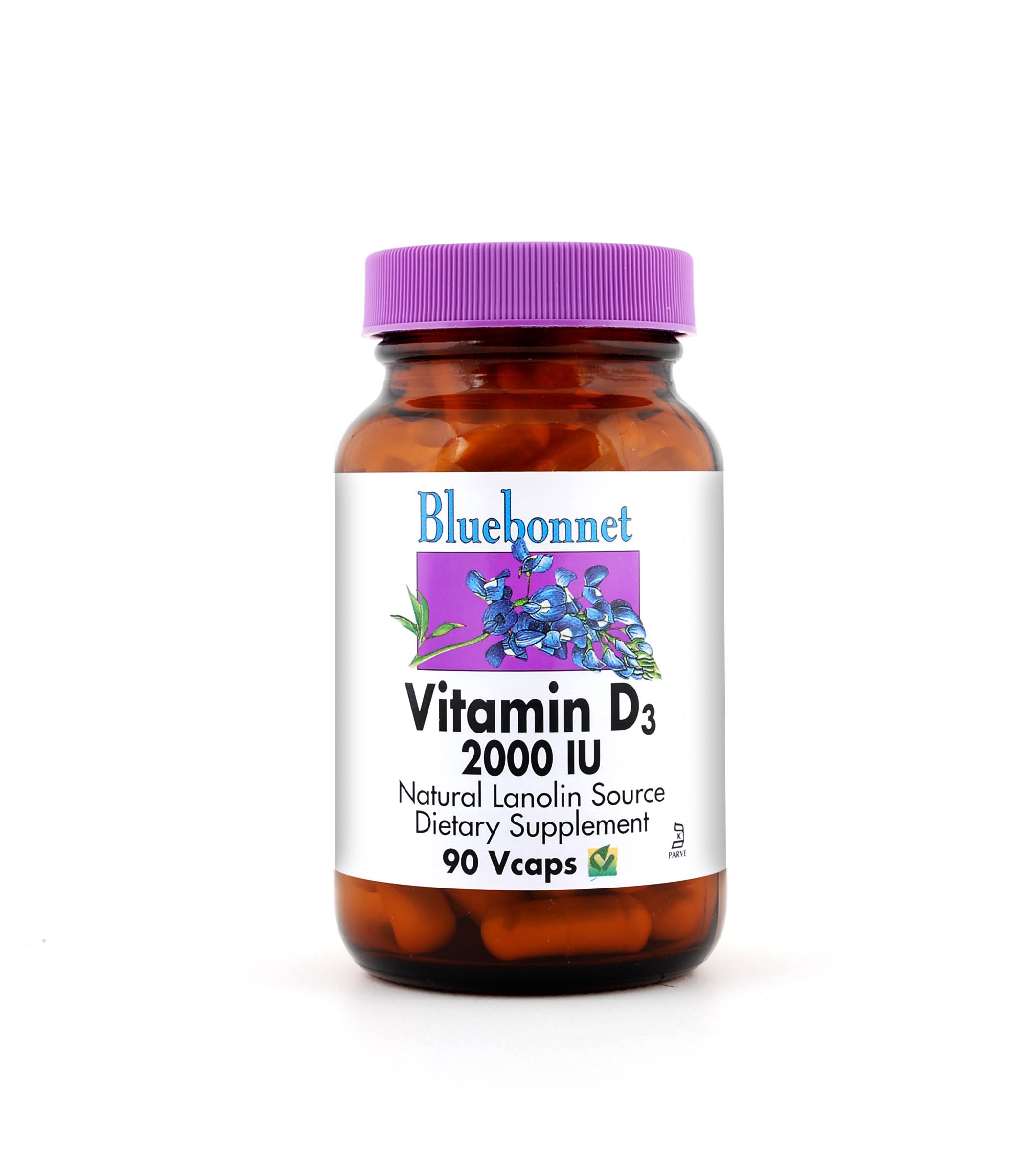 Bluebonnet Vitamin D3 (2000IU) - 90 vcaps