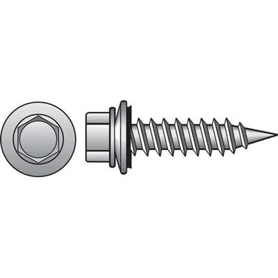 The Hillman Group Hex Washer-Head Coated Hex-Drive Deck Screws - #10 x 2-1/2in, 75pcs