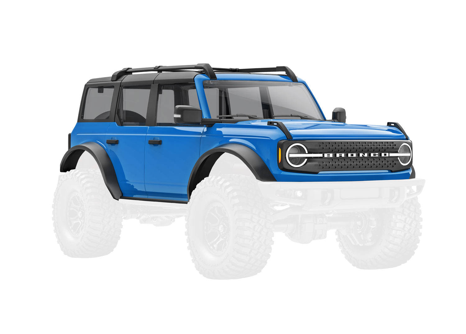Traxxas 9711-BLUE Body - Ford Bronco - Complete - Blue