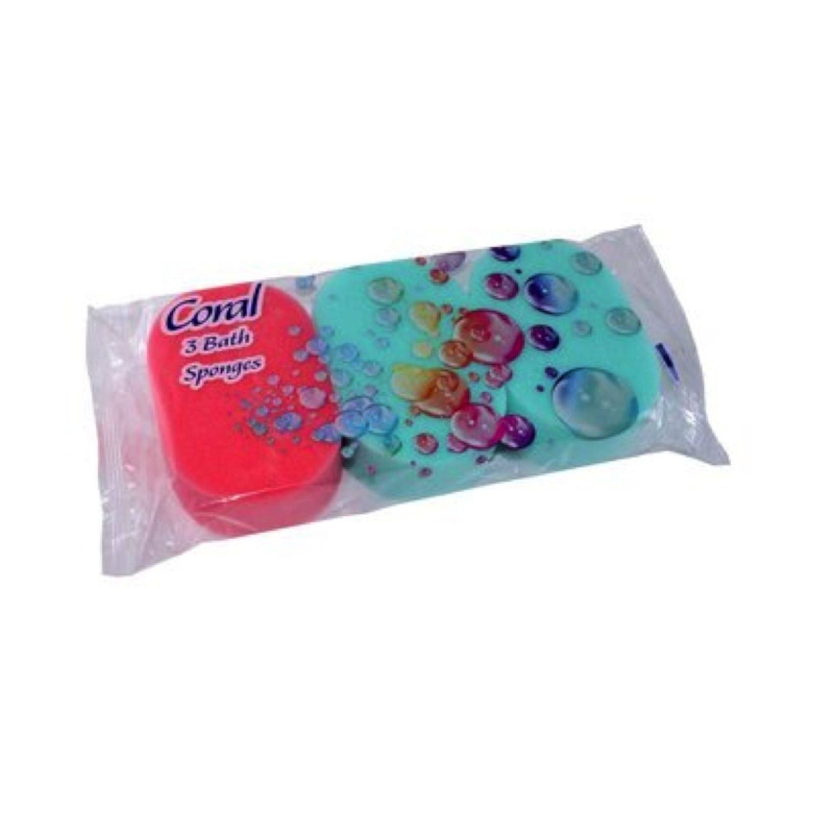 Coral Bath Sponge 3 pack
