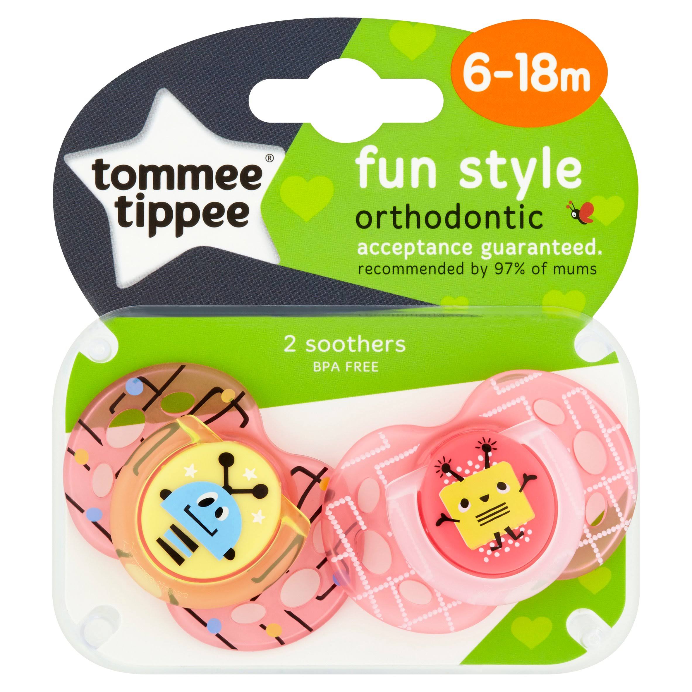 Tommee Tippee Fun Style 2 Orthodontic Soother