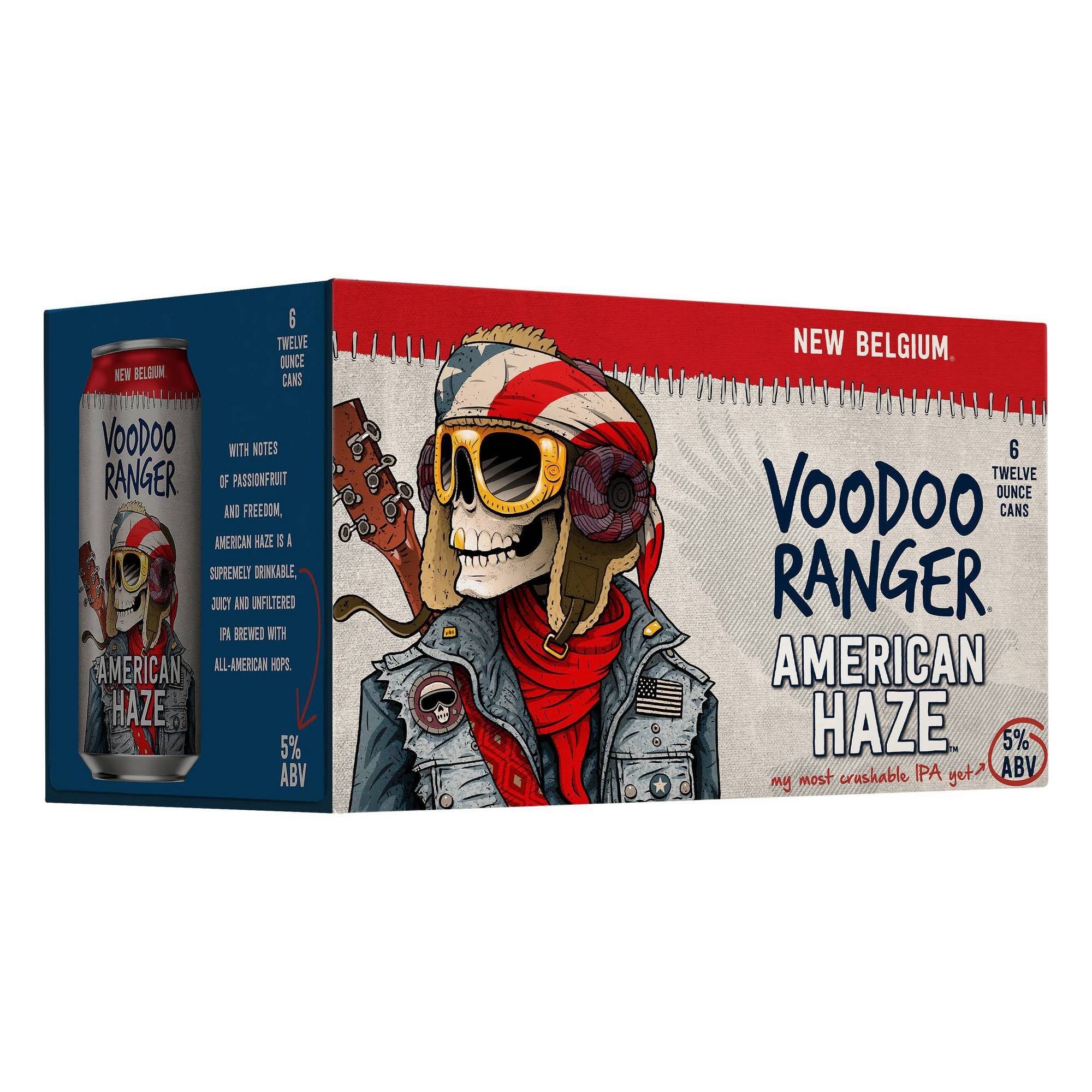 Voodoo Ranger Beer, IPA, American Haze - 6 pack, 12 oz cans