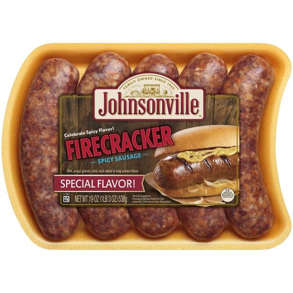 Johnsonville Sausage, Firecracker, Spicy - 19 oz