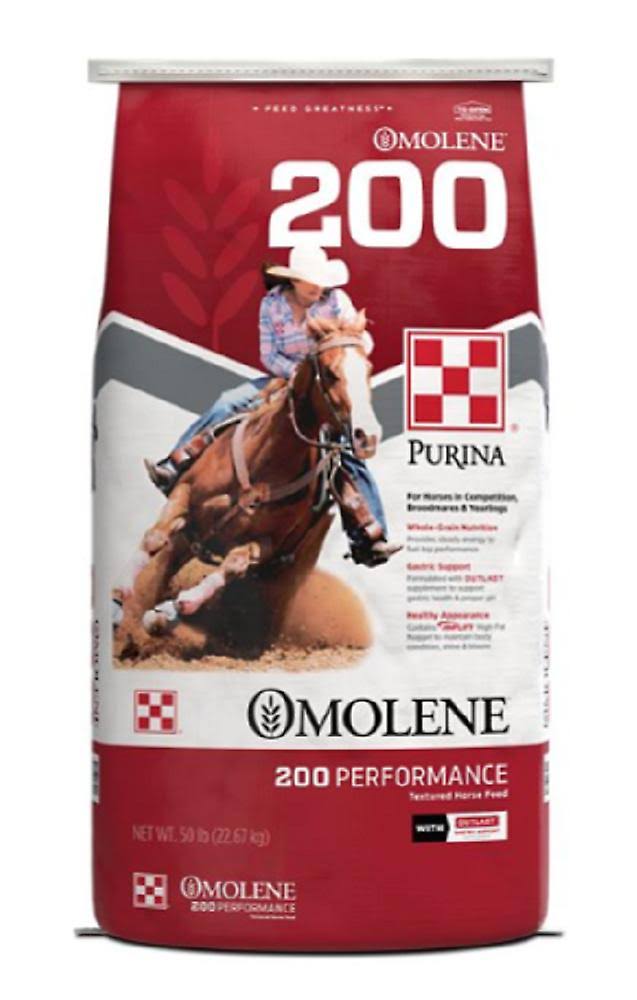 Purina Omolene #200 Performance Horse Feed - 50lbs