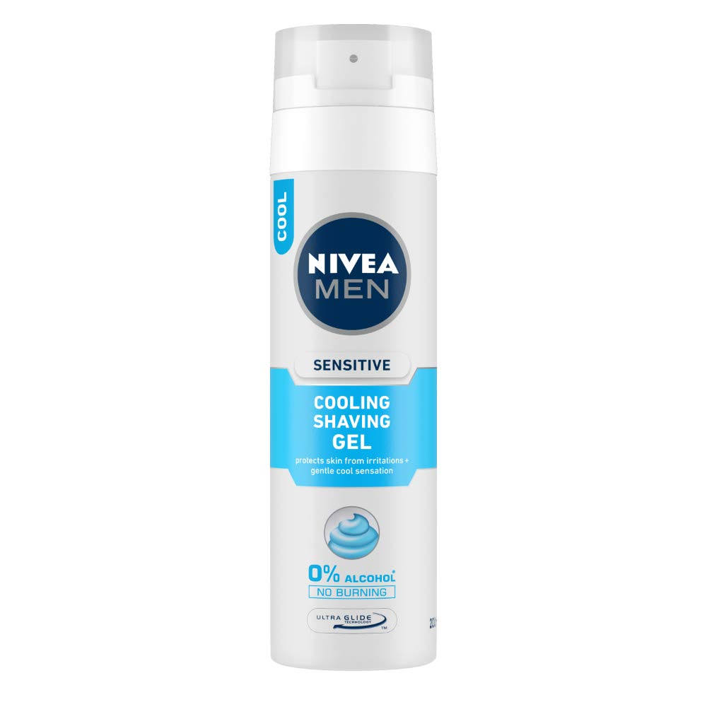 NIVEA Men's Sensitive Cooling Shaving Gel - 200ml