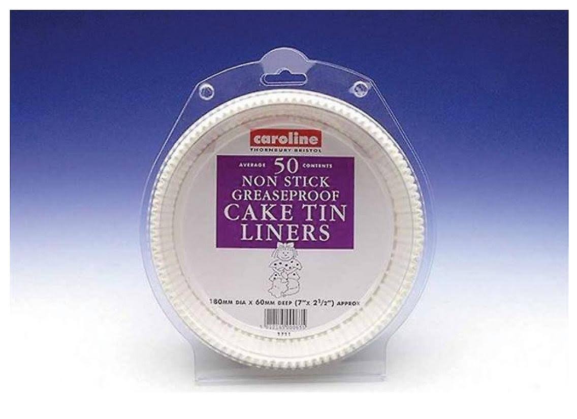 Caroline Round Cake Tin Liner 7", 50 Pack - 1717