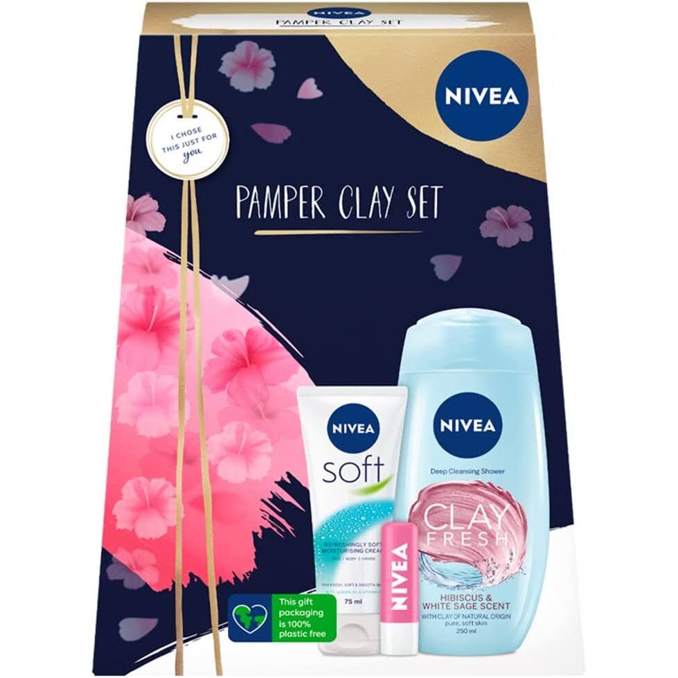 Nivea Pamper Shower Clay Gift Set