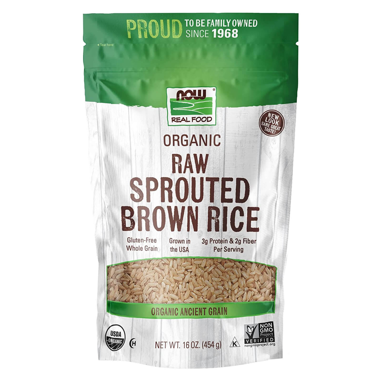 Now Real Food Organic Non Sprouted Brown Rice